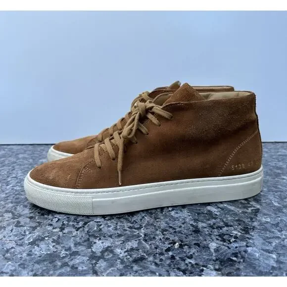 Common Projects 5139 Mens Suede Sneakers Size EU 42 Brown